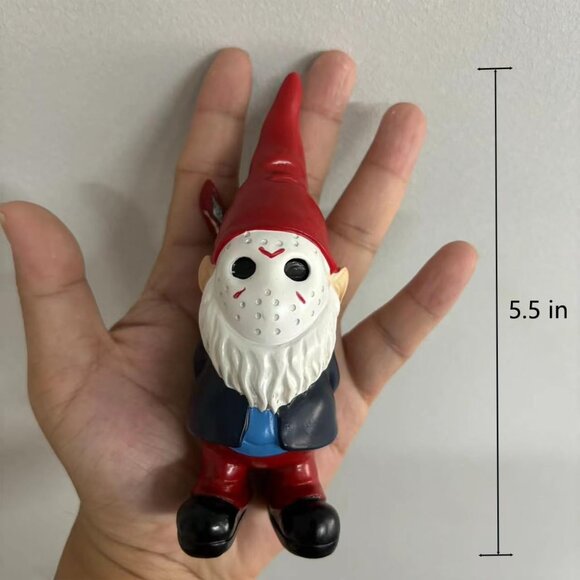 Horror Garden Gnome Statue Halloween Indoor Decor for Home or Yard Gift Movie - Picture 2 of 8
